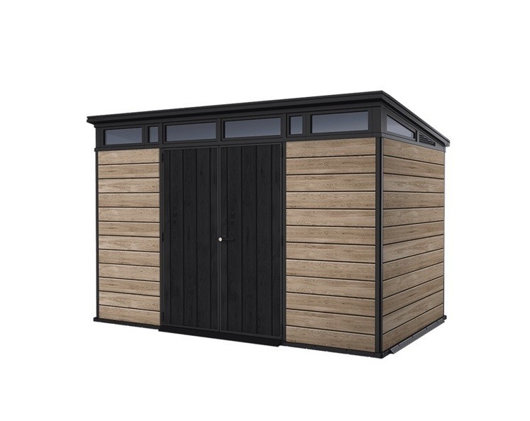 Keter 11'x 7 Ashwood Signature Heavy Duty Plastic Pent Shed ...