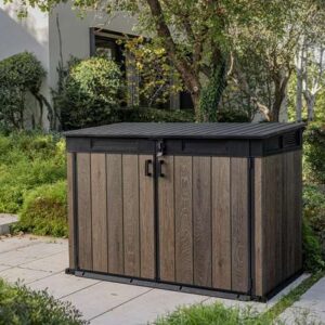 Keter 6' x 3' Walnut Signature Horizontal Plastic Shed - Walnut Woodlook