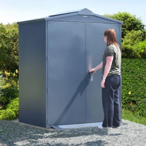 Asgard  5'x4' Saracen Heavy Duty Metal Shed - with 5 Point Locking System