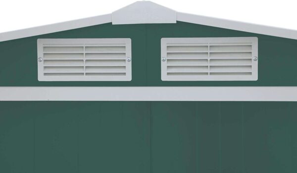 Sapphire by Duramax 8'x6' Metal Shed - Green - Image 4