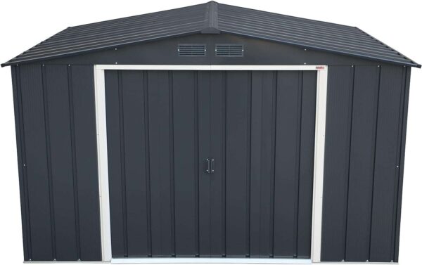 Sapphire by Duramax 10'x8' Metal Shed - Grey - Image 7