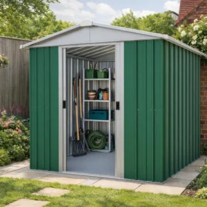 Yardmaster 6' x 4'5" Apex Metal Shed - Emerald