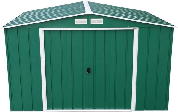 Sapphire by Duramax 10'x8' Metal Shed - Green - Image 9