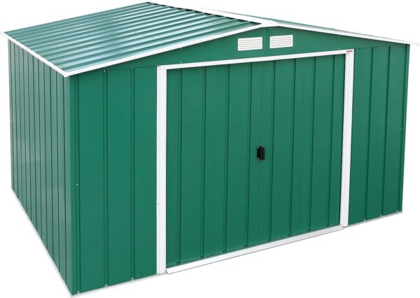 Sapphire by Duramax 10'x8' Metal Shed - Green - Image 13