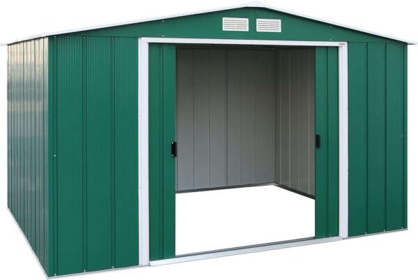 Sapphire by Duramax 10'x8' Metal Shed - Green - Image 15