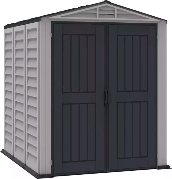 Duramax YardMate 5' x 8' Vinyl Apex Roof Storage Shed - Image 2