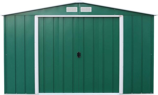 Sapphire by Duramax 10'x8' Metal Shed - Green - Image 10