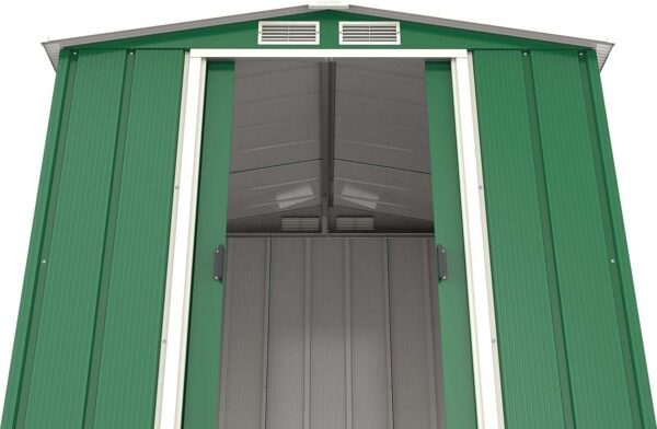 Sapphire by Duramax 6'x4' Metal Shed - Green - Image 4