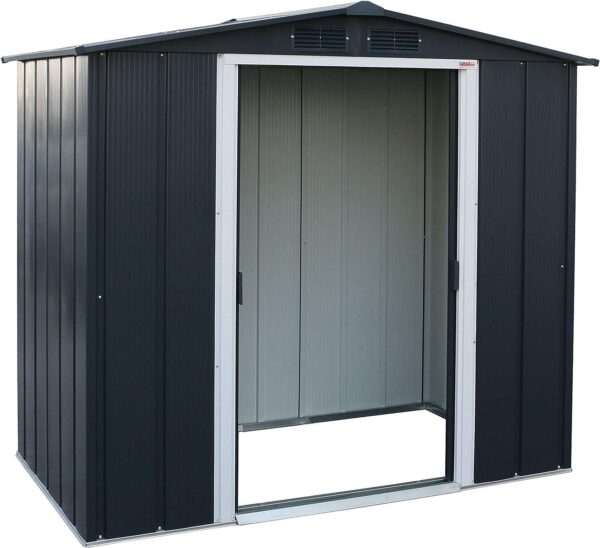 Sapphire by Duramax 6'x4' Metal Shed - Grey - Image 9