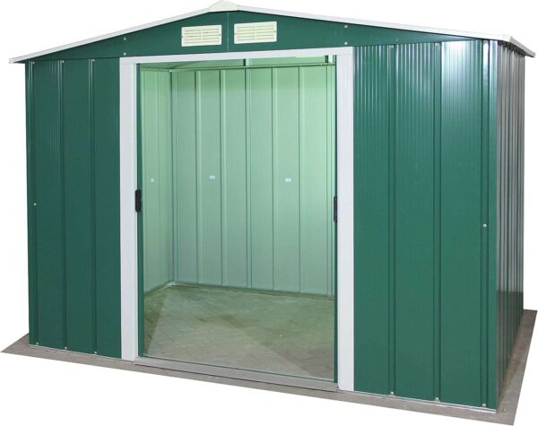 Sapphire by Duramax 8'x6' Metal Shed - Green - Image 8