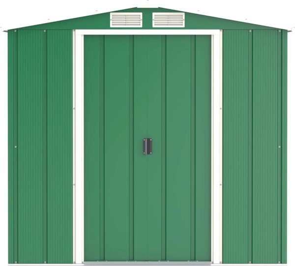 Sapphire by Duramax 6'x6' Metal Shed - Green - Image 4