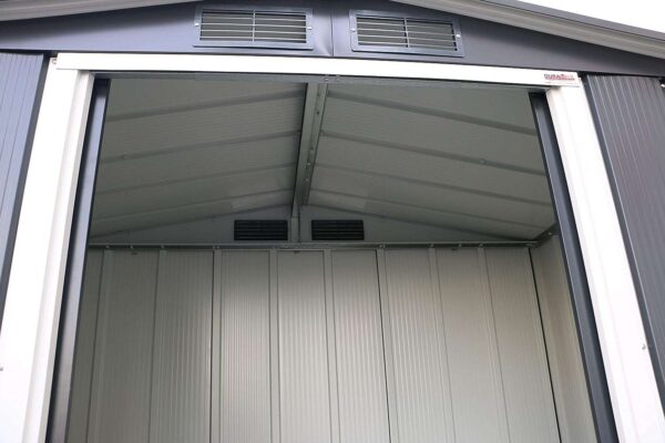 Sapphire by Duramax 6'x4' Metal Shed - Grey - Image 11