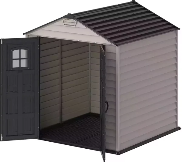 Duramax Storemax 7' x 7' Vinyl Apex Roof Storage Shed - Image 4