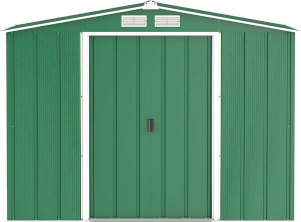 Sapphire by Duramax 8'x6' Metal Shed - Green - Image 9