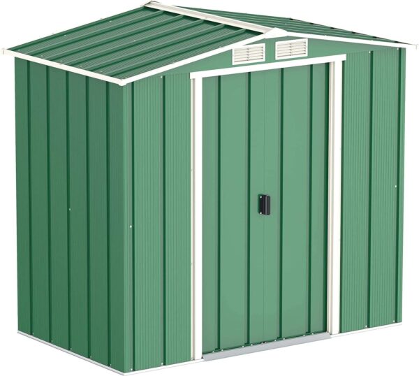 Sapphire by Duramax 6'x4' Metal Shed - Green - Image 10