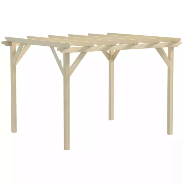 OutSunny 12' x 10' Timber Garden Pergola - Image 8