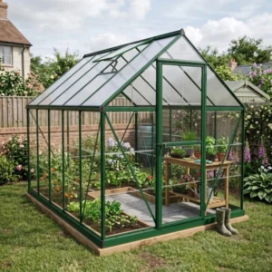 Palram 6x10 Hybrid Greenhouse - Green (Hybrid Glazing)