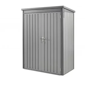 Hex Living Weston 4'x3' Heavy Duty Metal Shed - Grey