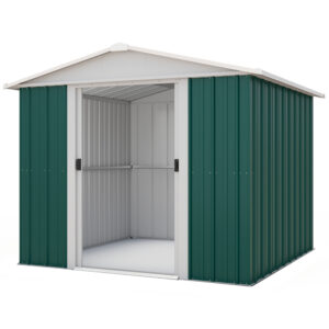 Yardmaster 8' x 7' Apex Metal Shed - Emerald