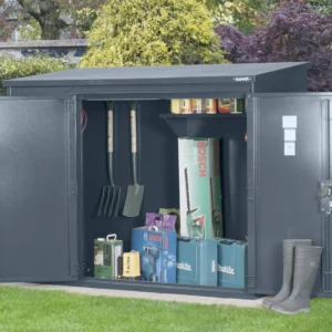 Asgard 7'x14' Heavy Duty Bike Storage Metal Shed – with 5 Point Locking System