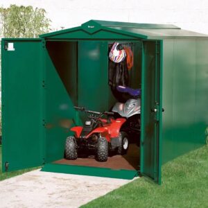 Asgard 5'x11' Heavy Duty Metal Quad Bike & ATV Storage Garage - with 5 Point Locking System