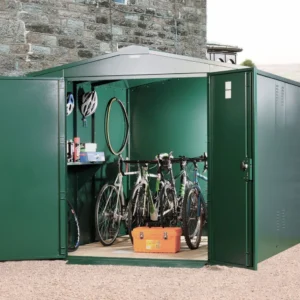 Asgard 7'x9' Heavy Duty Bike Storage Metal Shed – with 5 Point Locking System
