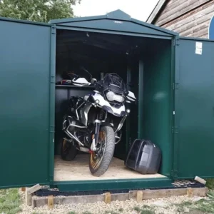 Asgard 9'x5' Heavy Duty Metal Motorcycle Storage Garage - with 5 Point Locking System