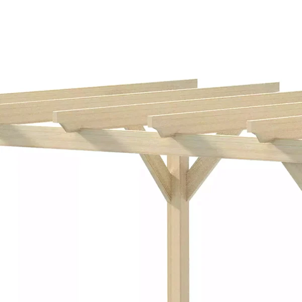 OutSunny 12' x 10' Timber Garden Pergola - Image 5