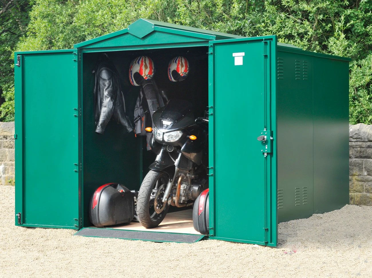 Asgard 11'x5' Heavy Duty Metal Motorcycle Storage Garage - with 5 Point Locking System