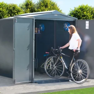 Asgard 5'x7' Heavy Duty Bike Storage Metal Shed - with 5 Point Locking System