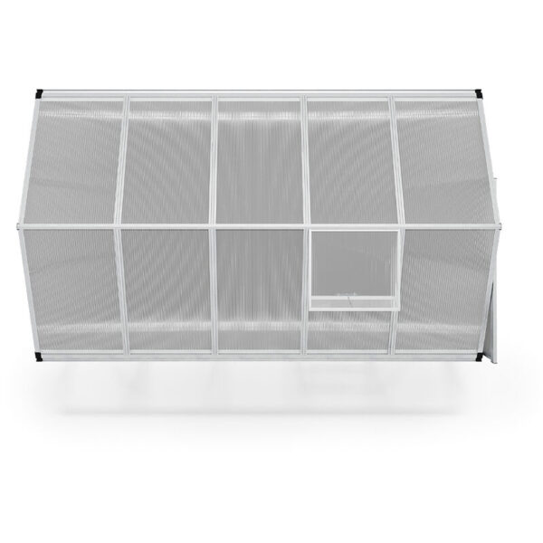 Living and Home 6x10 Polycarbonate Aluminium Greenhouse with Foundation - Image 3