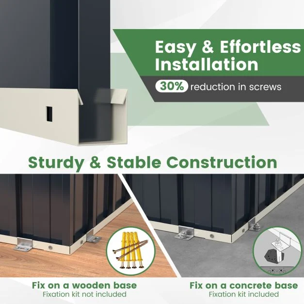 Pro-Tect 6'x 3' Double Metal Wheelie Bin Storage Unit / Bicycle Unit - Image 11