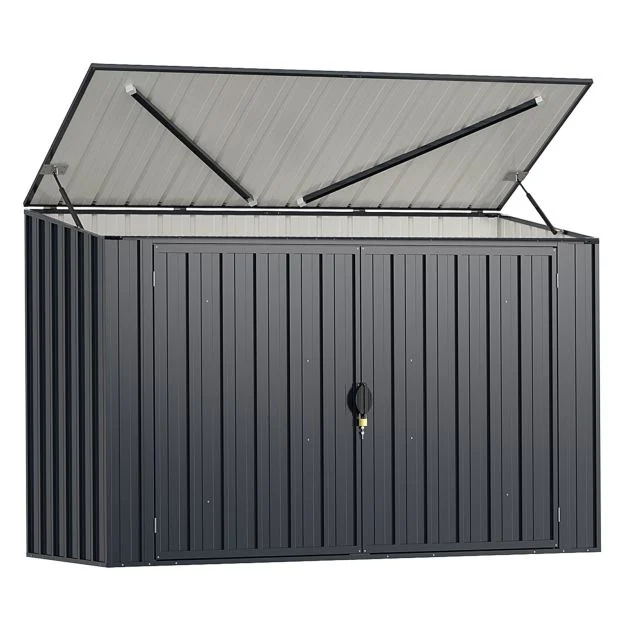 Pro-Tect 6'x 3' Double Metal Wheelie Bin Storage Unit / Bicycle Unit