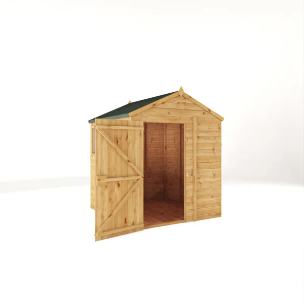 Mercia 6' x 6' Woodsman Timber Shiplap Apex Shed - Image 11