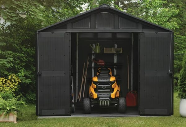 Keter 10'x8' Stronghold Heavy Duty Plastic Shed - Grey - Image 11