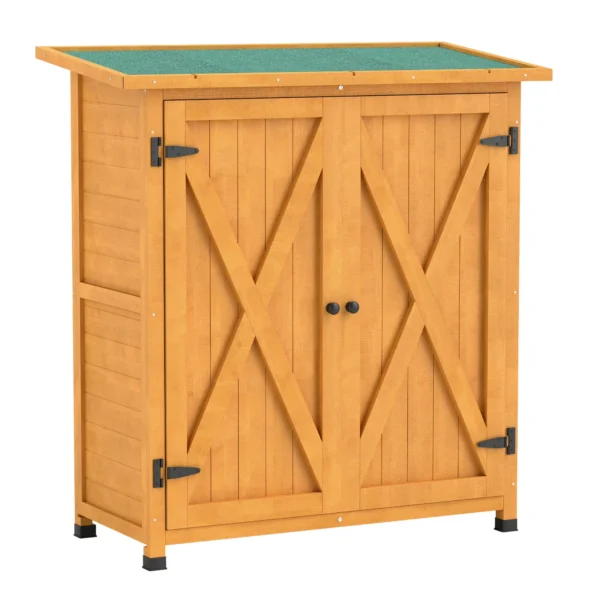 Outsunny 4' x 2' Compact Wooden Storage Unit