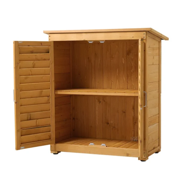 Living and Home 3'x1.5' Outdoor Solid Wood Utility Storage Cabinet - Image 3