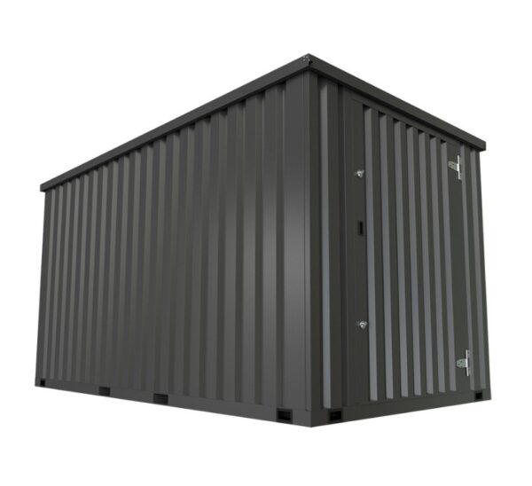 Solhma 7'x12' KDC+ Heavy Duty Metal Storage Container - Anthracite Grey