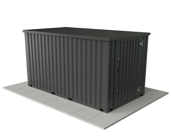 Solhma 7'x12' KDC+ Heavy Duty Metal Storage Container - Anthracite Grey - Image 10