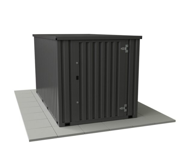 Solhma 7'x12' KDC+ Heavy Duty Metal Storage Container - Anthracite Grey - Image 11