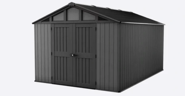 Keter 10'x15' Stronghold Heavy Duty Plastic Shed - Grey - Image 9