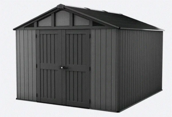 Keter 10'x11.5' Stronghold Heavy Duty Plastic Shed - Grey