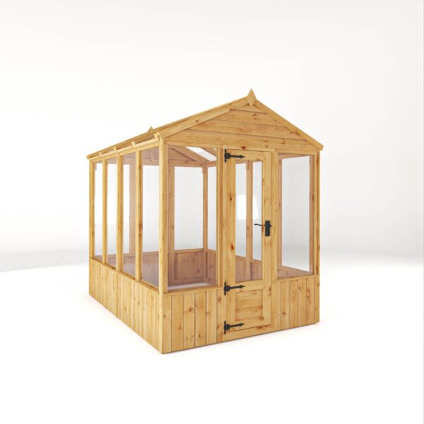 Mercia 8'x6' Woodsman Timber Apex Glass Greenhouse - Image 11