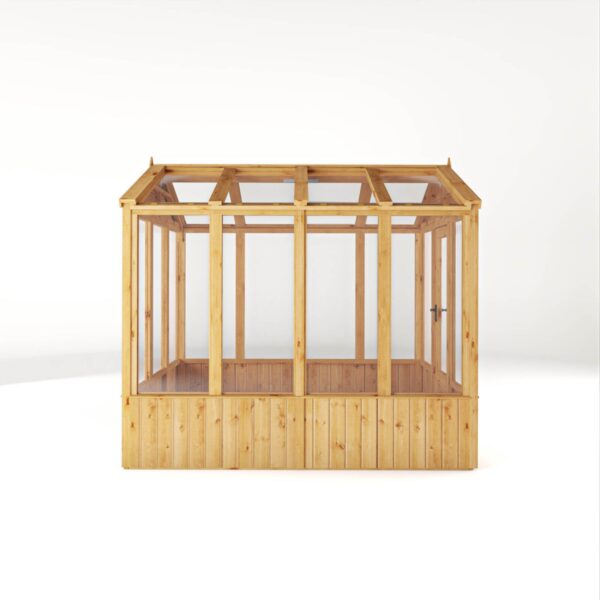 Mercia 8'x6' Woodsman Timber Apex Styrene Greenhouse - Image 4