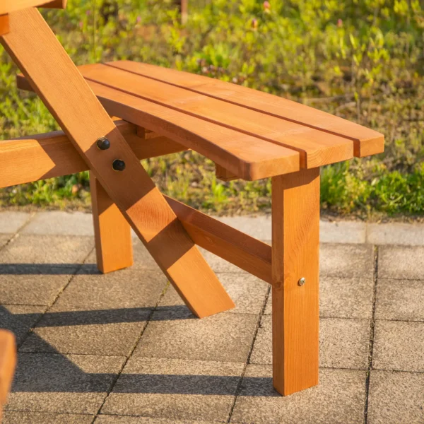 Outsunny 6 Seater Wooden Picnic Table - Image 7