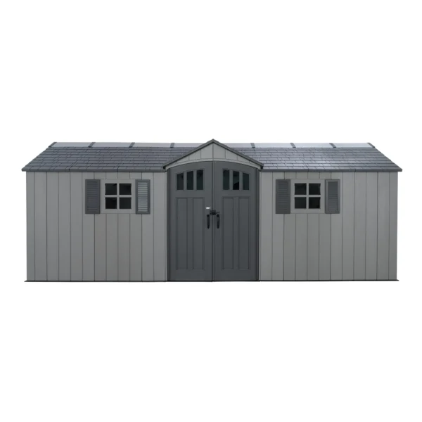 Lifetime 20×8 Dual Entry Heavy Duty Plastic Shed - Grey - Image 13