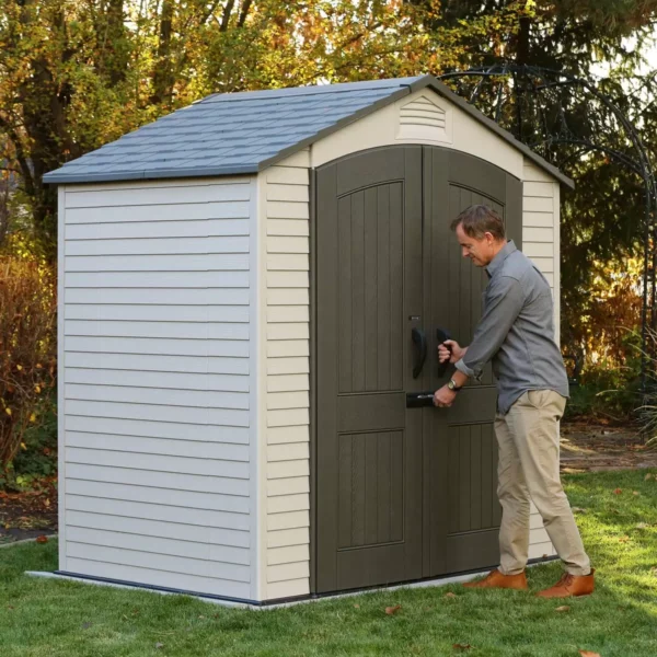 Lifetime 7’x4.5′ Heavy Duty Plastic Storage Shed Model X60459U