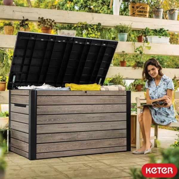 Keter Ashwood 870 Litre Plastic Storage Box - Image 4