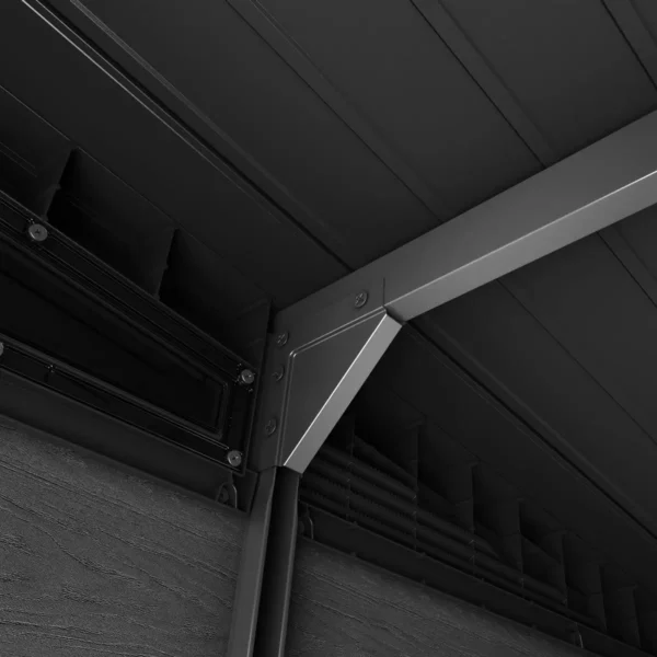 Keter 11'x 7 Storm Grey Signature Heavy Duty Plastic Pent Shed - Image 4