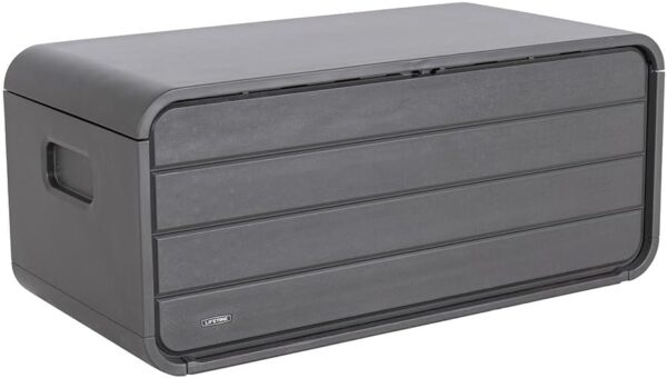 Lifetime 515 Litre Modern Outdoor Storage Deck Box Grey - Model ‎60431E - Image 4